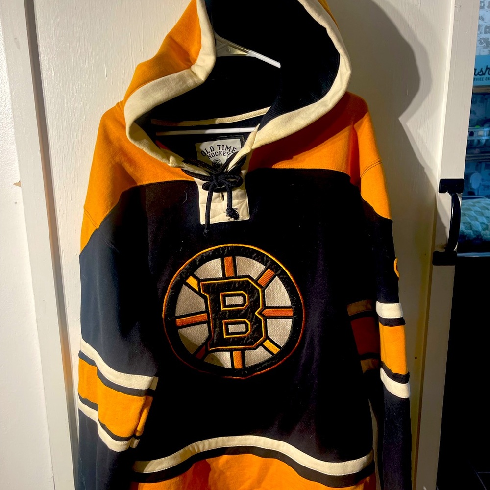 Vintage Boston Bruins Mens Large Hoodie